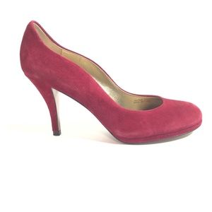 Tahari Colette Red Pumps Womens 7.5 Christmas Holiday Party High Heels Shoes